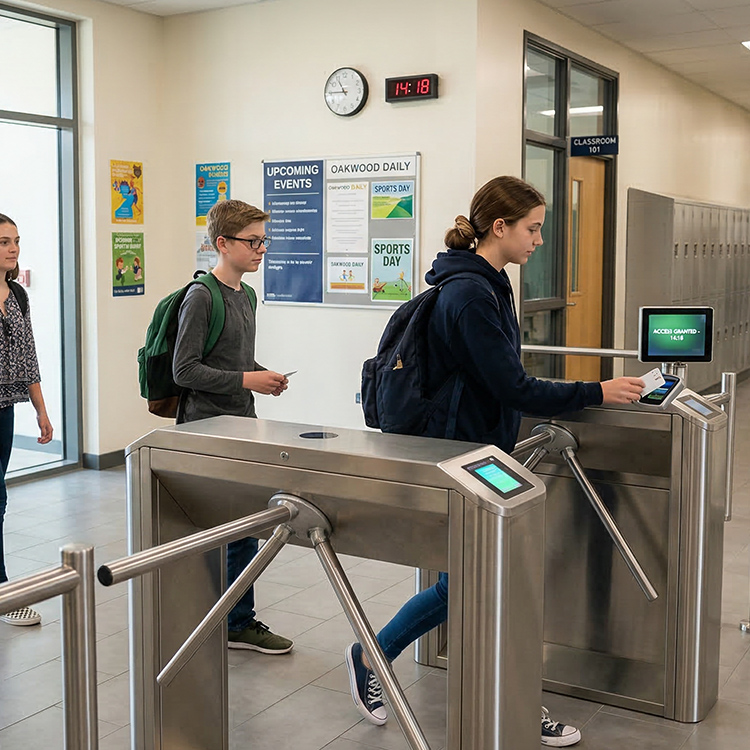 Установка турникетов в школе