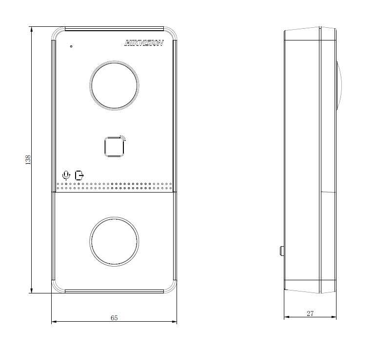 HikVision DS-KV6113-PE1 Вызывная панель