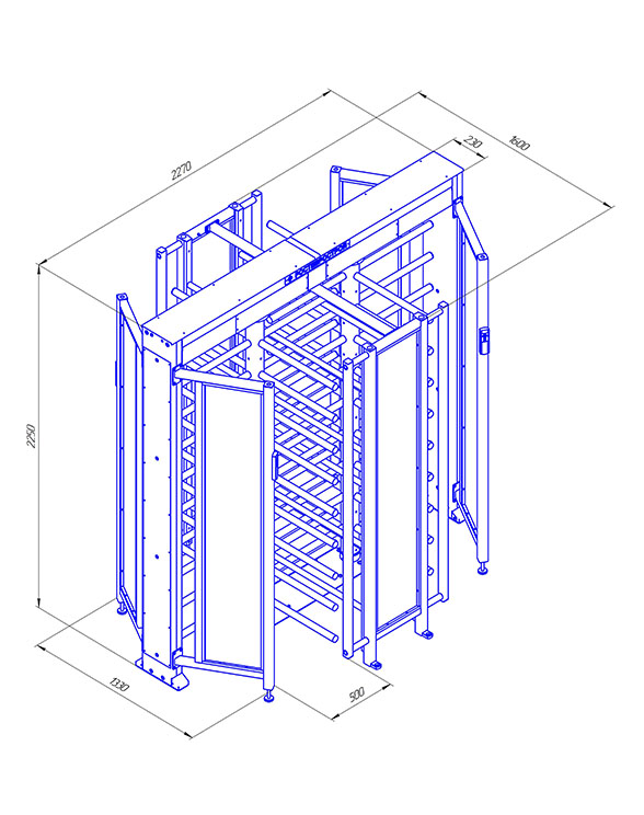 Ростов-Дон ПР2С/4М2 У Полноростовой роторный турникет