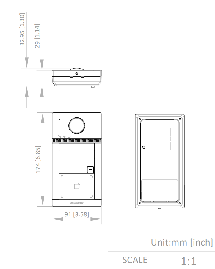 HikVision DS-KV8113-WME1(C)/Flush Вызывная панель