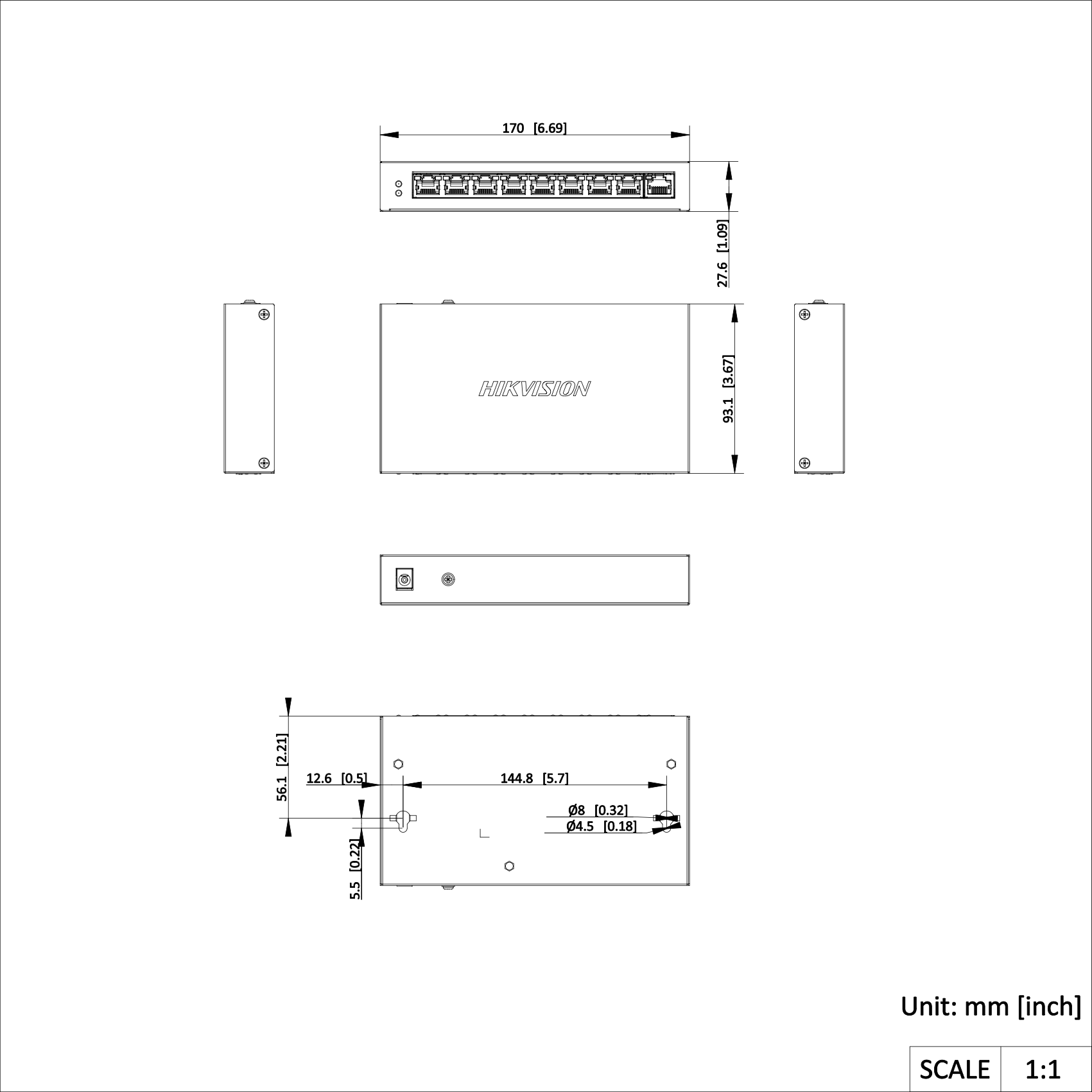 HikVision DS-3E1309P-EI Коммутатор