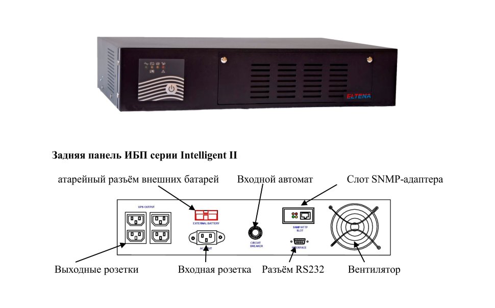 ELTENA Intelligent II 1000RMLT UPS