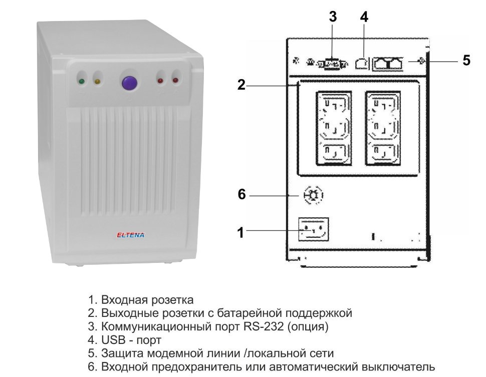 ELTENA Smart Station POWER 1000 UPS