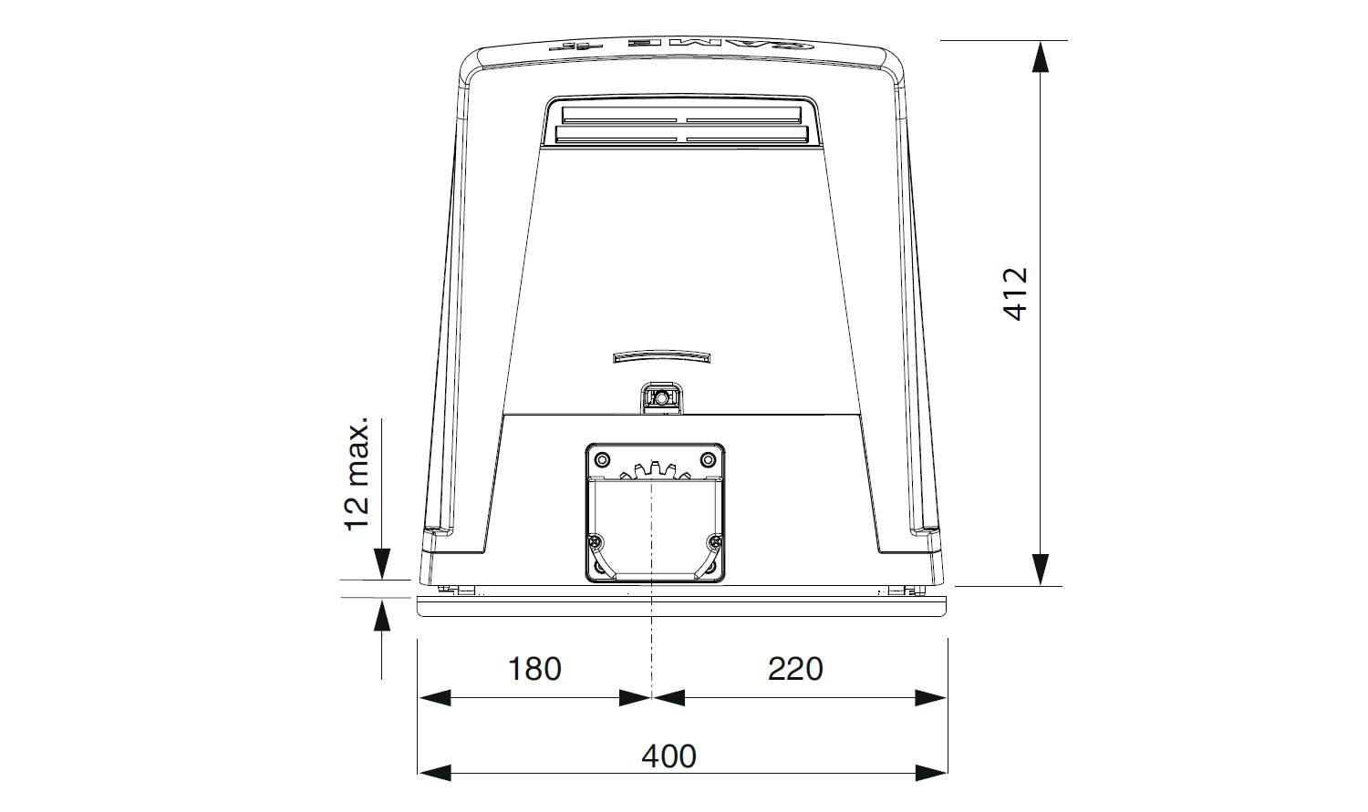 CAME BKV20AGS Привод для откатных ворот