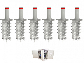 CAME HBD 275H900 Боллард гидравлический выдвижной HBD-275H90-6 (комплект на 6 боллардов)