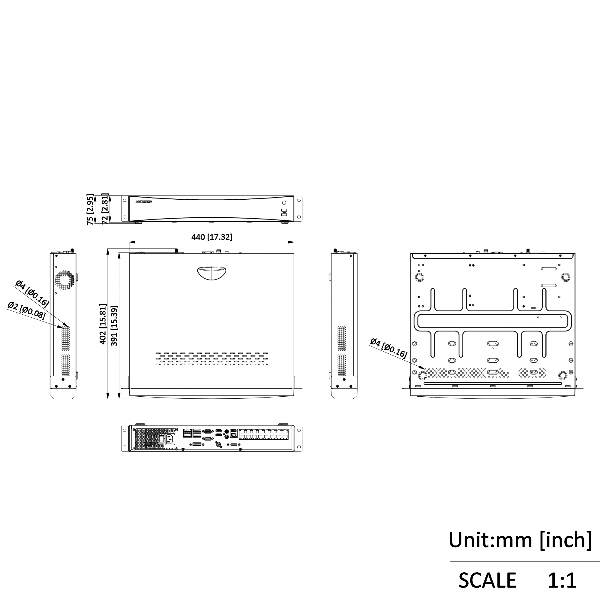 HikVision DS-7732NXI-I4/16P/S (C) видеорегистратор IP