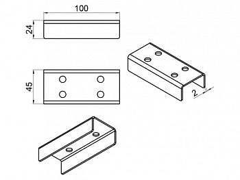 CAME PSGRM001 Накладка верхняя