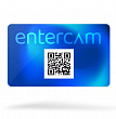Entercam Пластиковая карта с платежным QR-кодом
