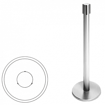 OXGARD ВЗР 2387.06 (5 метров красный) Стойка ограждения передвижная с ремнем 