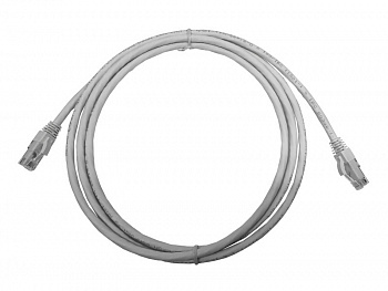 Netko Патч-корд UTP4 cat.6a, 2.0м, литой коннектор, серый, LSZH, Expert CKC