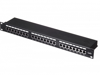 Netko Патч-панель FTP, 19", 24 порта RJ45, cat.5е, 1U, Krone Type