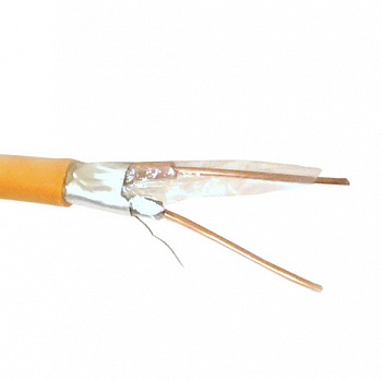 Технокабель Кабель сигнальный, экранированный, КПСЭнг(А)-FRLS, 1*2*0.75мм2 (0,98мм) 200м, оранж.