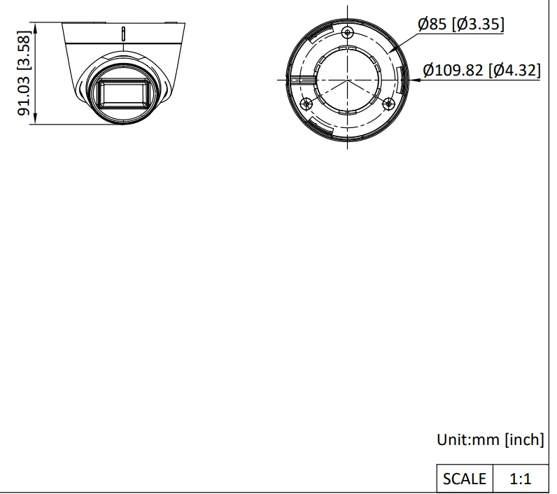 Hikvision DS-2CE78U7T-IT3F (3.6 мм) мультиформатная MHD видеокамера