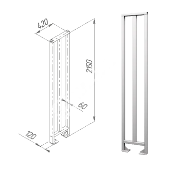 OXGARD ВЗР 2342.01-04 420 мм Ограждение полноростовое 