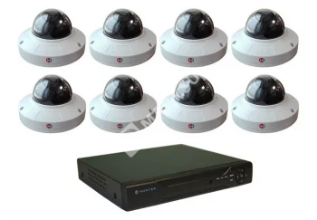 Hunter IP KIT-8/75 Комплект видеонаблюдения на 8 камер 2Mp PoE