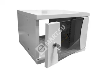 Netko Шкаф настенный 10" 4U серия COMPACT (315х325х225), передняя дверь стекло, серый