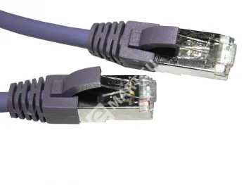 Netko Патч-корд FTP4 cat.6a, 5.0м, литой коннектор, фиолетовый, LSZH, CKC
